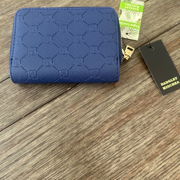 Badgley Mischka Electric Blue and Black  Purse/ Wallet  2x $40 - Picture 3 of 10